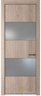 Дверь Profil Doors 22NE цвет Дуб Сонома кромка Деорэ стекло Lacobel Серебро Матлак