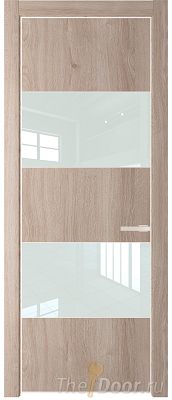 Дверь Profil Doors 22NE цвет Дуб Сонома кромка Крем Вайт стекло Lacobel Белый лак Дверь Profil Doors 22NE цвет Дуб Сонома кромка Крем Вайт стекло Lacobel Белый лак