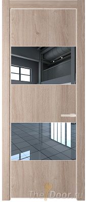 Дверь Profil Doors 22NE цвет Дуб Сонома кромка Крем Вайт стекло Зеркало Дверь Profil Doors 22NE цвет Дуб Сонома кромка Крем Вайт стекло Зеркало