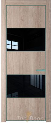 Дверь Profil Doors 22NE цвет Дуб Сонома кромка Мята стекло Lacobel Черный лак Дверь Profil Doors 22NE цвет Дуб Сонома кромка Мята стекло Lacobel Черный лак