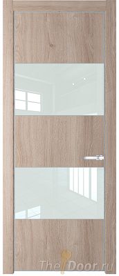 Дверь Profil Doors 22NE цвет Дуб Сонома кромка Серебро стекло Lacobel Белый лак Дверь Profil Doors 22NE цвет Дуб Сонома кромка Серебро стекло Lacobel Белый лак