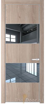 Дверь Profil Doors 22NE цвет Дуб Сонома кромка Серебро стекло Зеркало Дверь Profil Doors 22NE цвет Дуб Сонома кромка Серебро стекло Зеркало