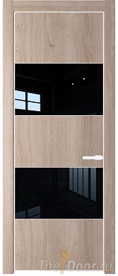 Дверь Profil Doors 22NE цвет Дуб Сонома кромка Вайт стекло Lacobel Черный лак Дверь Profil Doors 22NE цвет Дуб Сонома кромка Вайт стекло Lacobel Черный лак