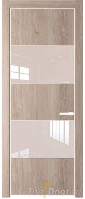 Дверь Profil Doors 22NE цвет Дуб Сонома кромка Вайт стекло Lacobel Перламутровый лак Дверь Profil Doors 22NE цвет Дуб Сонома кромка Вайт стекло Lacobel Перламутровый лак
