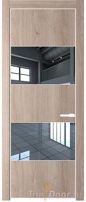 Дверь Profil Doors 22NE цвет Дуб Сонома кромка Вайт стекло Зеркало