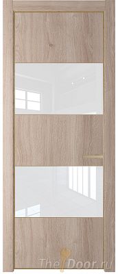 Дверь Profil Doors 22NE цвет Дуб Сонома кромка Золото стекло Lacobel лак Классик Дверь Profil Doors 22NE цвет Дуб Сонома кромка Золото стекло Lacobel лак Классик