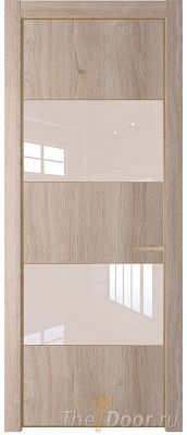 Дверь Profil Doors 22NE цвет Дуб Сонома кромка Золото стекло Lacobel Перламутровый лак Дверь Profil Doors 22NE цвет Дуб Сонома кромка Золото стекло Lacobel Перламутровый лак