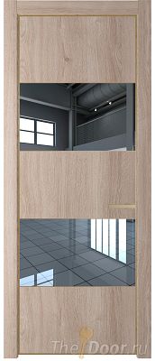 Дверь Profil Doors 22NE цвет Дуб Сонома кромка Золото стекло Зеркало Дверь Profil Doors 22NE цвет Дуб Сонома кромка Золото стекло Зеркало