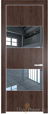 Дверь Profil Doors 22NE цвет Дуб Тобакко кромка Белый матовый RAL9003 стекло Зеркало Дверь Profil Doors 22NE цвет Дуб Тобакко кромка Белый матовый RAL9003 стекло Зеркало