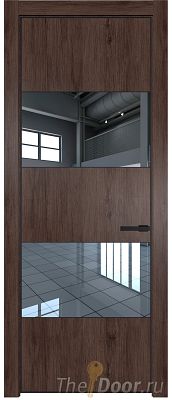 Дверь Profil Doors 22NE цвет Дуб Тобакко кромка Черный матовый RAL9005 стекло Зеркало Дверь Profil Doors 22NE цвет Дуб Тобакко кромка Черный матовый RAL9005 стекло Зеркало