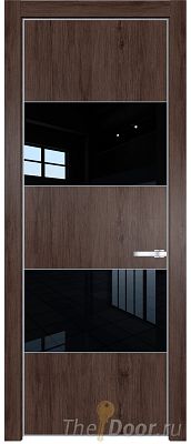 Дверь Profil Doors 22NE цвет Дуб Тобакко кромка Серебро стекло Lacobel Черный лак Дверь Profil Doors 22NE цвет Дуб Тобакко кромка Серебро стекло Lacobel Черный лак