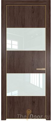 Дверь Profil Doors 22NE цвет Дуб Тобакко кромка Золото стекло Lacobel Белый лак Дверь Profil Doors 22NE цвет Дуб Тобакко кромка Золото стекло Lacobel Белый лак