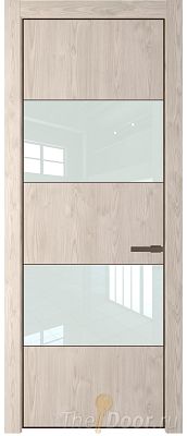 Дверь Profil Doors 22NE цвет Каштан Светлый кромка Деорэ стекло Lacobel Белый лак