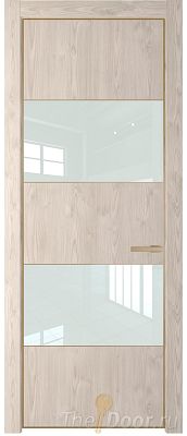 Дверь Profil Doors 22NE цвет Каштан Светлый кромка Золото стекло Lacobel Белый лак Дверь Profil Doors 22NE цвет Каштан Светлый кромка Золото стекло Lacobel Белый лак