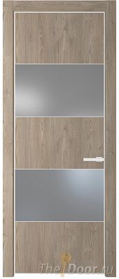 Дверь Profil Doors 22NE цвет Каштан Темный кромка Белый матовый RAL9003 стекло Lacobel Серебро Матлак Дверь Profil Doors 22NE цвет Каштан Темный кромка Белый матовый RAL9003 стекло Lacobel Серебро Матлак