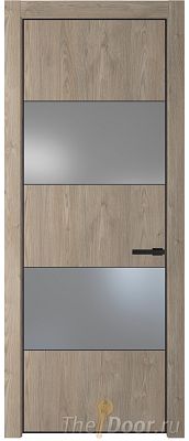 Дверь Profil Doors 22NE цвет Каштан Темный кромка Черный матовый RAL9005 стекло Lacobel Серебро Матлак Дверь Profil Doors 22NE цвет Каштан Темный кромка Черный матовый RAL9005 стекло Lacobel Серебро Матлак