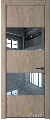 Дверь Profil Doors 22NE цвет Каштан Темный кромка Черный матовый RAL9005 стекло Зеркало Дверь Profil Doors 22NE цвет Каштан Темный кромка Черный матовый RAL9005 стекло Зеркало