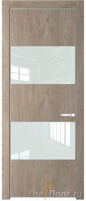 Дверь Profil Doors 22NE цвет Каштан Темный кромка Серебро стекло Lacobel Белый лак Дверь Profil Doors 22NE цвет Каштан Темный кромка Серебро стекло Lacobel Белый лак