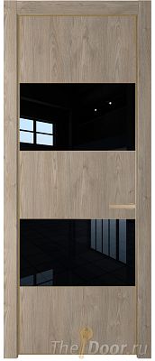 Дверь Profil Doors 22NE цвет Каштан Темный кромка Золото стекло Lacobel Черный лак Дверь Profil Doors 22NE цвет Каштан Темный кромка Золото стекло Lacobel Черный лак