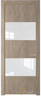 Дверь Profil Doors 22NE цвет Каштан Темный кромка Золото стекло Lacobel лак Классик Дверь Profil Doors 22NE цвет Каштан Темный кромка Золото стекло Lacobel лак Классик