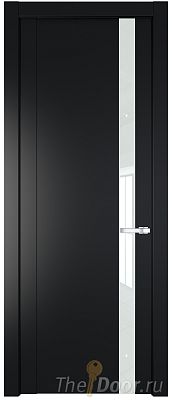 Дверь Profil Doors 1.2P цвет Блэк стекло Lacobel Белый Лак Дверь Profil Doors 1.2P цвет Блэк стекло Lacobel Белый Лак