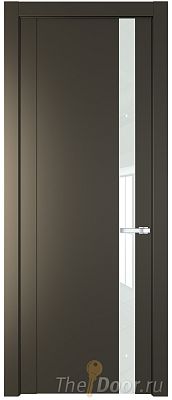 Дверь Profil Doors 1.2P цвет Перламутровый Бронза стекло Lacobel Белый Лак