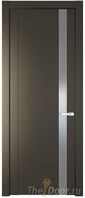 Дверь Profil Doors 1.2P цвет Перламутровый Бронза стекло Lacobel Серебрянный Лак