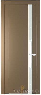 Дверь Profil Doors 1.2P цвет Перламутровый Золото стекло Lacobel Белый Лак Дверь Profil Doors 1.2P цвет Перламутровый Золото стекло Lacobel Белый Лак