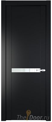 Дверь Profil Doors 1.4P цвет Блэк стекло Lacobel Белый Лак Дверь Profil Doors 1.4P цвет Блэк стекло Lacobel Белый Лак
