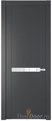 Дверь Profil Doors 1.4P цвет Графит стекло Lacobel Белый Лак Дверь Profil Doors 1.4P цвет Графит стекло Lacobel Белый Лак