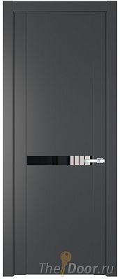 Дверь Profil Doors 1.4P цвет Графит стекло Lacobel Черный Лак Дверь Profil Doors 1.4P цвет Графит стекло Lacobel Черный Лак
