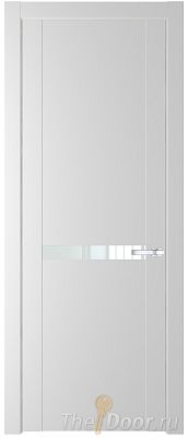 Дверь Profil Doors 1.4P цвет Крем Вайт стекло Lacobel Белый Лак