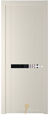 Дверь Profil Doors 1.4P цвет Кремовая Магнолия стекло Lacobel Черный Лак Дверь Profil Doors 1.4P цвет Кремовая Магнолия стекло Lacobel Черный Лак