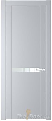 Дверь Profil Doors 1.4P цвет Лайт Грей стекло Lacobel Белый Лак Дверь Profil Doors 1.4P цвет Лайт Грей стекло Lacobel Белый Лак
