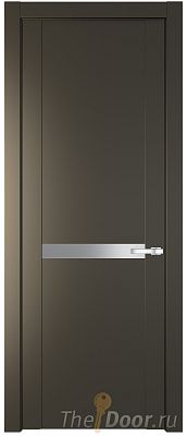 Дверь Profil Doors 1.4P цвет Перламутровый Бронза стекло Lacobel Серебрянный Лак