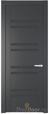 Дверь Profil Doors 1.6P цвет Графит стекло Прозрачное