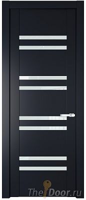 Дверь Profil Doors 1.6P цвет Нэви Блу стекло Триплекс Белый Дверь Profil Doors 1.6P цвет Нэви Блу стекло Триплекс Белый
