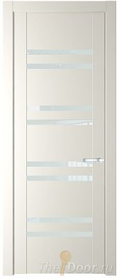 Дверь Profil Doors 1.6P цвет Перламутровый Белый стекло Триплекс Белый