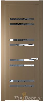Дверь Profil Doors 1.6P цвет Перламутровый Золото стекло Прозрачное