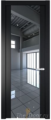 Дверь Profil Doors 1.7P цвет Блэк стекло Зеркало Дверь Profil Doors 1.7P цвет Блэк стекло Зеркало