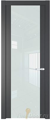 Дверь Profil Doors 1.7P цвет Графит стекло Lacobel Белый Лак Дверь Profil Doors 1.7P цвет Графит стекло Lacobel Белый Лак