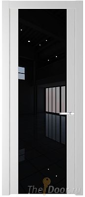 Дверь Profil Doors 1.7P цвет Крем Вайт стекло Lacobel Черный Лак Дверь Profil Doors 1.7P цвет Крем Вайт стекло Lacobel Черный Лак