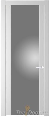 Дверь Profil Doors 1.7P цвет Крем Вайт стекло Lacobel Серебрянный Лак