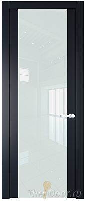 Дверь Profil Doors 1.7P цвет Нэви Блу стекло Lacobel Белый Лак Дверь Profil Doors 1.7P цвет Нэви Блу стекло Lacobel Белый Лак