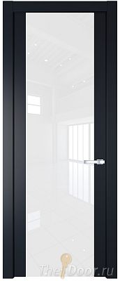 Дверь Profil Doors 1.7P цвет Нэви Блу стекло Lacobel лак Классик