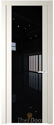 Дверь Profil Doors 1.7P цвет Перламутровый Белый стекло Lacobel Черный Лак Дверь Profil Doors 1.7P цвет Перламутровый Белый стекло Lacobel Черный Лак