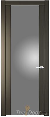 Дверь Profil Doors 1.7P цвет Перламутровый Бронза стекло Lacobel Серебрянный Лак