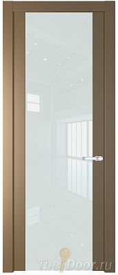 Дверь Profil Doors 1.7P цвет Перламутровый Золото стекло Lacobel Белый Лак Дверь Profil Doors 1.7P цвет Перламутровый Золото стекло Lacobel Белый Лак