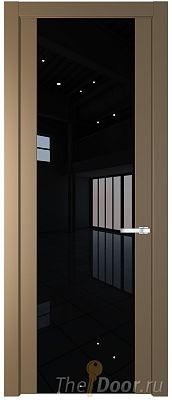 Дверь Profil Doors 1.7P цвет Перламутровый Золото стекло Lacobel Черный Лак Дверь Profil Doors 1.7P цвет Перламутровый Золото стекло Lacobel Черный Лак