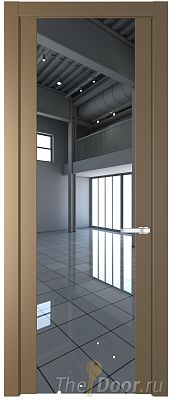 Дверь Profil Doors 1.7P цвет Перламутровый Золото стекло Зеркало Дверь Profil Doors 1.7P цвет Перламутровый Золото стекло Зеркало